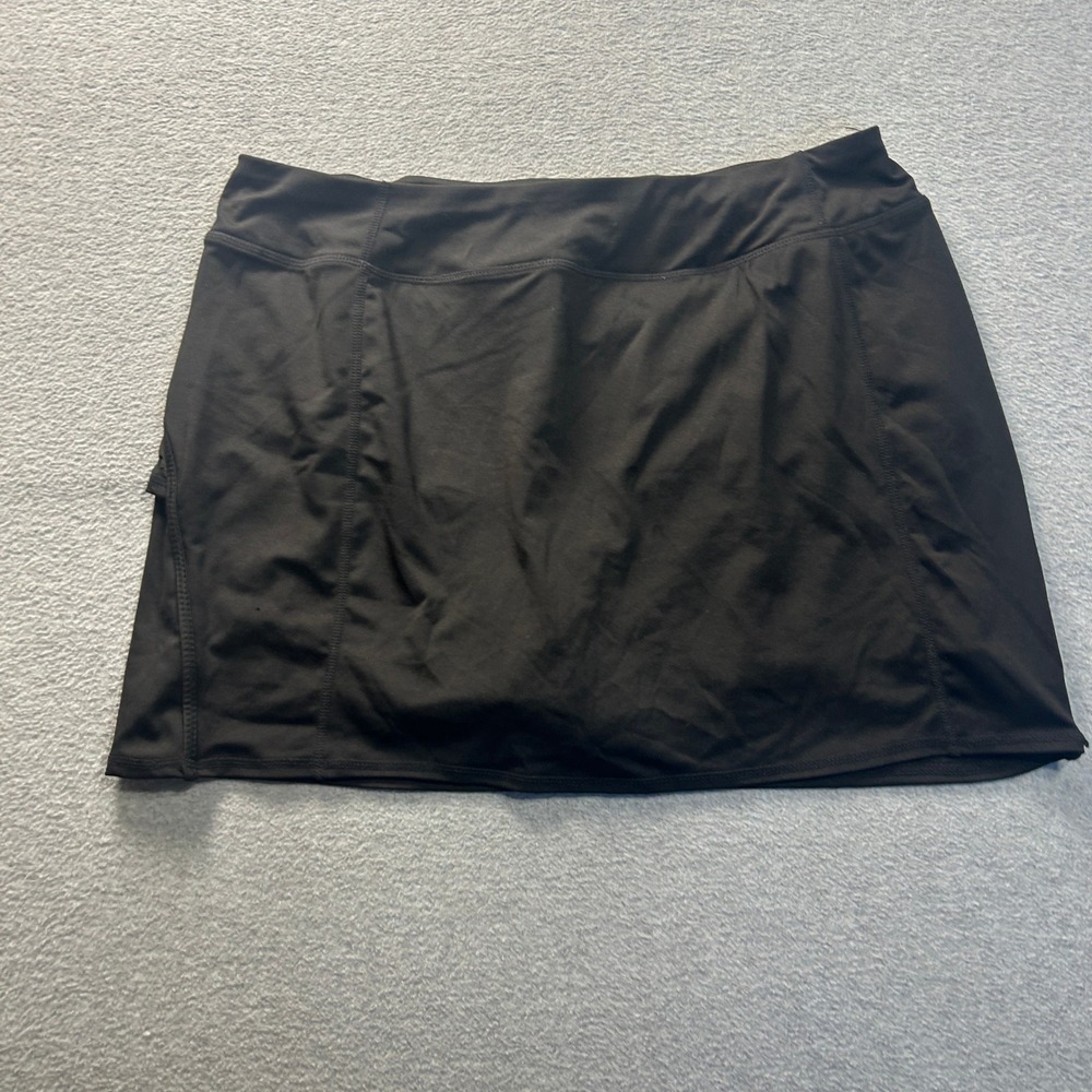 Tangerine Athletic Skort Womens XL Black Built In Shorts Golf Tennis Skirt